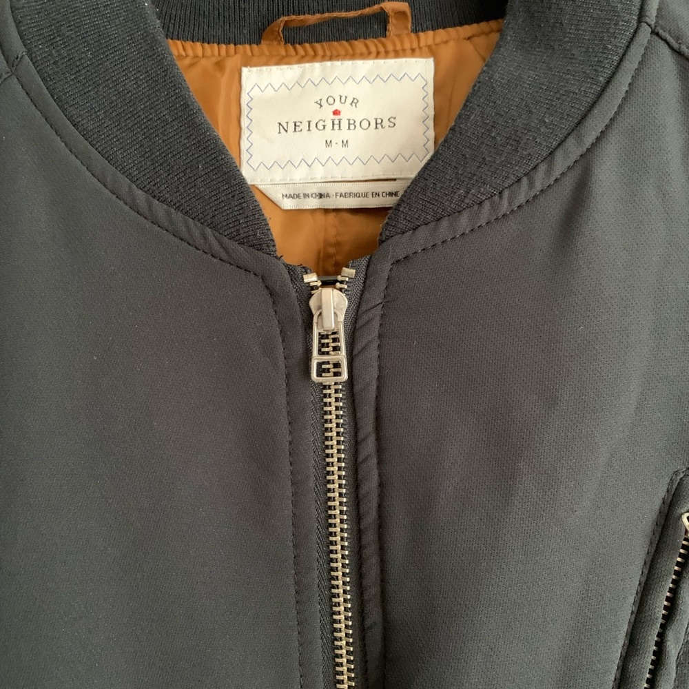 Black Bomber Jacket - Picture 3 of 9